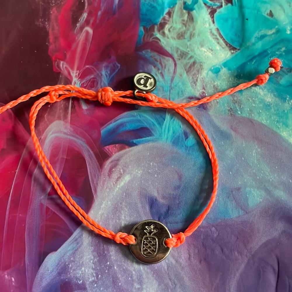 Pura vida pineapple charm